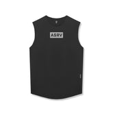 0757. AeroSilver® Cutoff Tank - Black "Box Logo"
