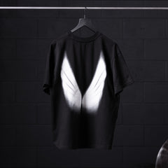 0797. Tech Essential™ Relaxed Tee - Black "Signal Lost"