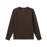 1112. Waffle Knit Longsleeve - Dark Earth
