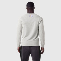 1112. Waffle Knit Longsleeve - Heather Grey