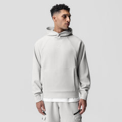 1019. Deltapeak® Oversized Hoodie - Light Grey