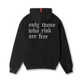 0874. Tech-Terry™ Zip Pocket Hoodie - Black/White "OTWR"