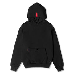 0874. Tech-Terry™ Zip Pocket Hoodie - Black/White "OTWR"