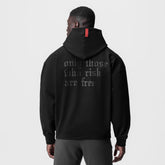 0874. Tech-Terry™ Zip Pocket Hoodie - Black/Black "OTWR"