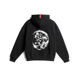 0874. Tech-Terry™ Zip Hoodie - Black "Warrior"