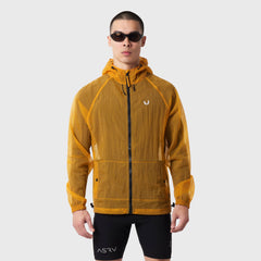 1162. Weather-Ready Transparent Ripstop Shell Jacket - Amber