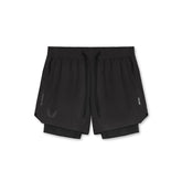 0865. Tetra-Lite® 5" Liner Short - Black "Wings"/Black