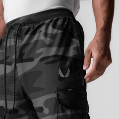 0825. Tetra-Lite® Cargo High Rib Jogger - Black Camo "Reflective"