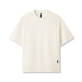 0946. Waffle Knit Oversized Tee - Cream