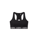W083. LYCRA® ADAPTIV Racerback Sports Bra - Black
