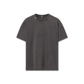 1102. Distressed Relaxed Tee - Black