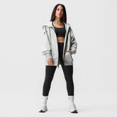 ASRV x Equinox Sorona® French-Terry Oversized Zip Hoodie - Heather Gre