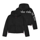 1005. Women's Sherpa Recovery Full Zip Hoodie - Black/White