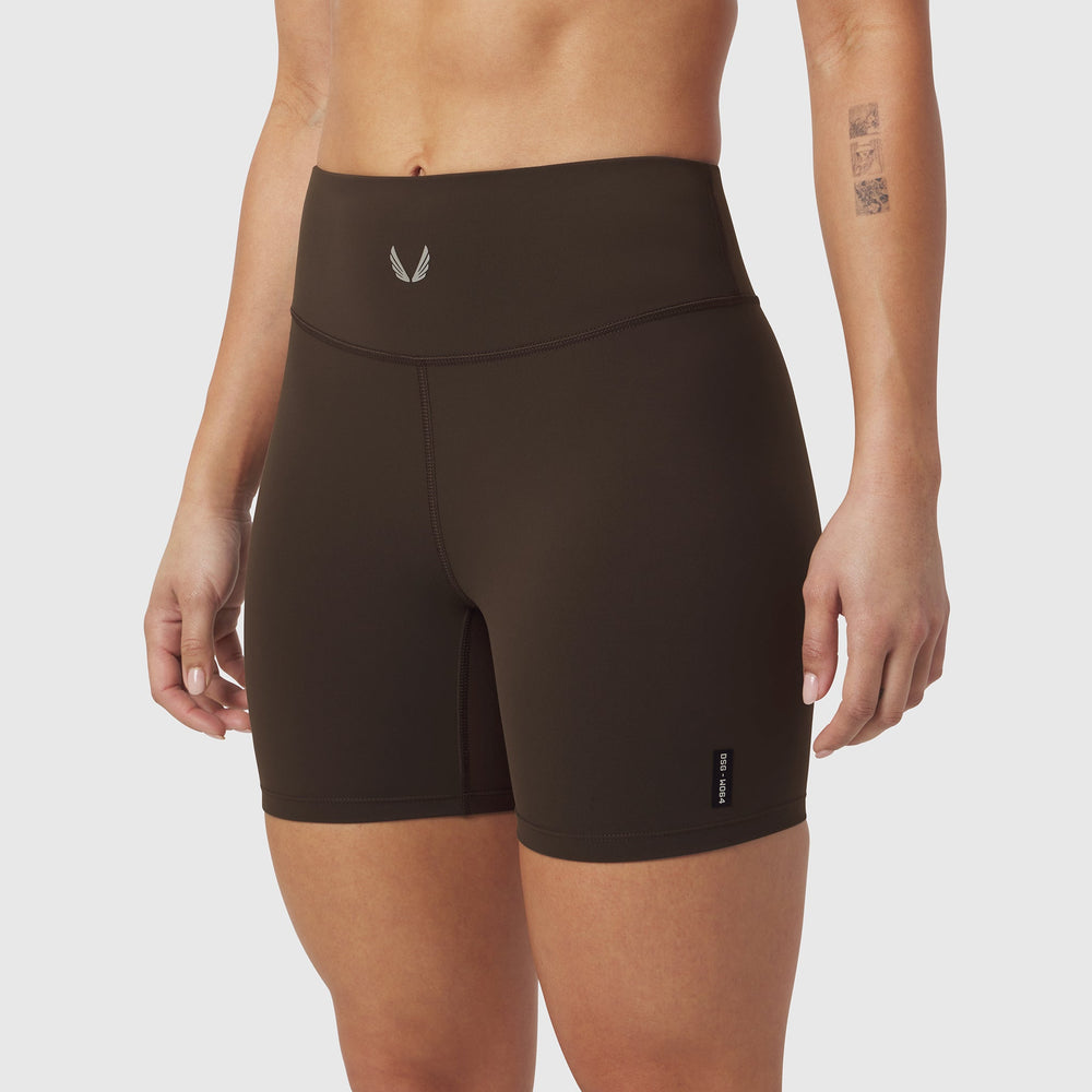 W064. LYCRA® ADAPTIV Biker Short - Dark Earth