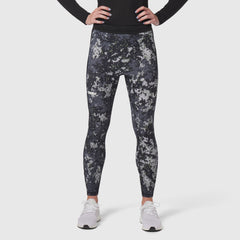 W055. Lycra® Ribbed Running Tight - Pixel Camo