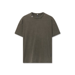 1102. Distressed Relaxed Tee - Olive