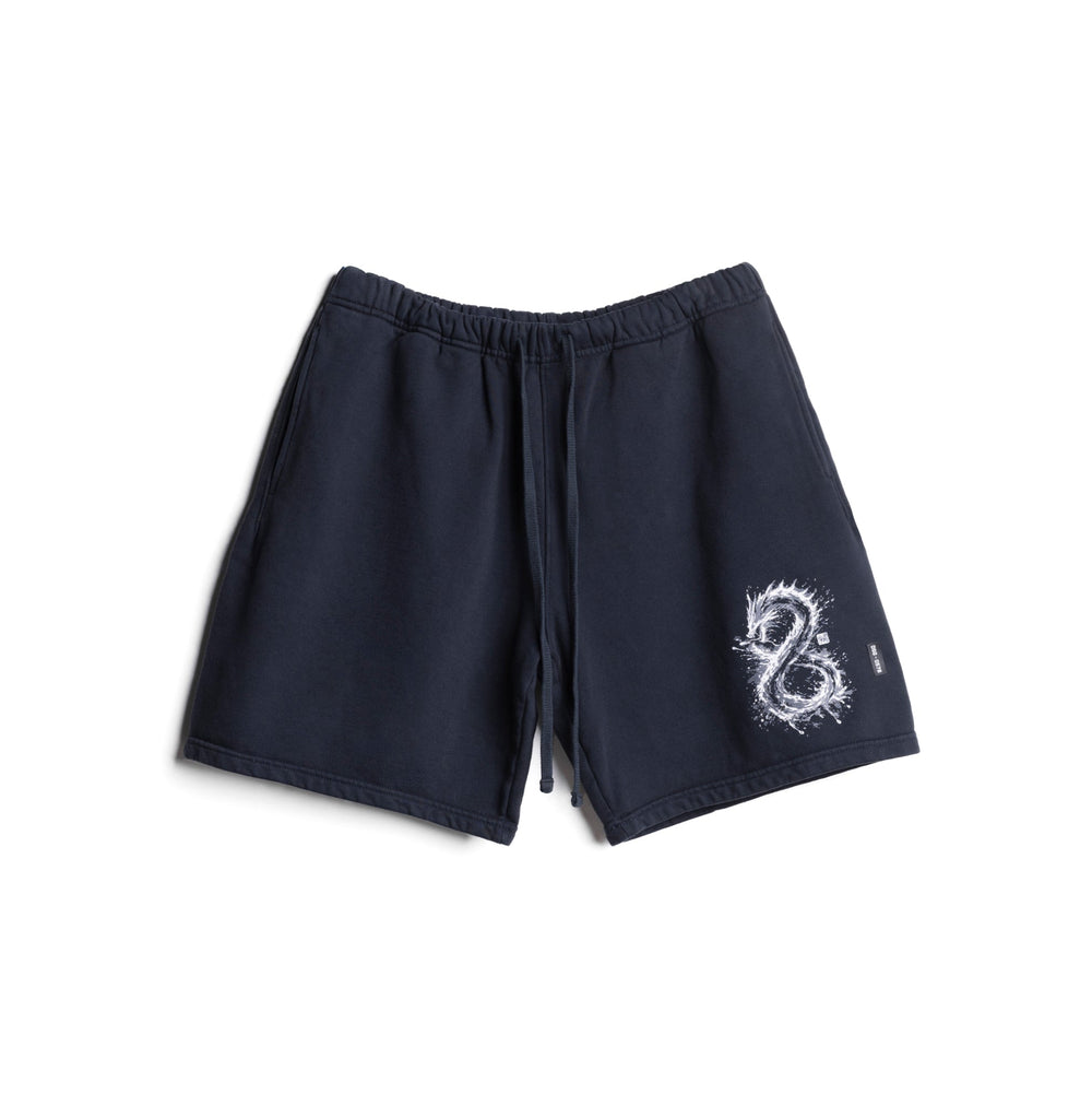 0578. LE Cotton Shorts - Navy "Dragon"