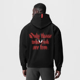 0874. Tech-Terry™ Zip Pocket Hoodie - Black "Target Acquired"