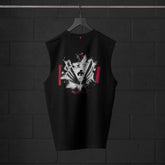 0807. Tech Essential™ Relaxed Cutoff - Black "Blast Radius"