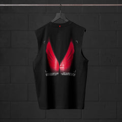 0807. Tech Essential™ Relaxed Cutoff - Black "Ghost Trace"