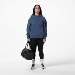 0920. Tech Essential™ Distressed Hoodie - Faded Navy