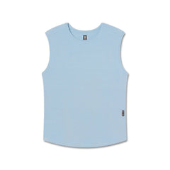 1060. Creora® Cotton Modal Cutoff Tank - Light Sky