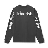 0851. Tech Essential™ Relaxed Long Sleeve - Space Grey/White "OTWR"