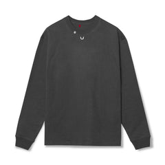 0851. Tech Essential™ Relaxed Long Sleeve - Space Grey/White "OTWR"