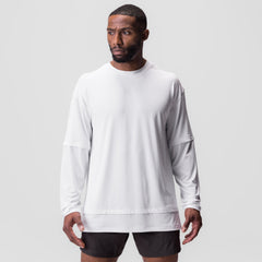 0842. 3D-Lite® 2.0 Layered Long Sleeve - White "OTWR"