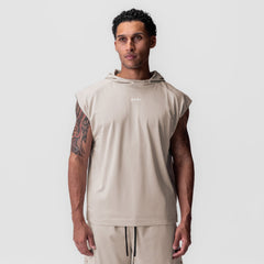 0983. Reversible 2-in-1 Cutoff Hoodie - Chai