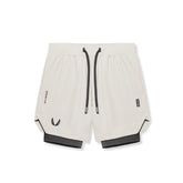 0866. Tetra-Lite® 7" Liner Short - Stone "Wings"/Black