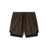 0865. Tetra-Lite® 5" Liner Short - Dark Earth "Wings"/Black