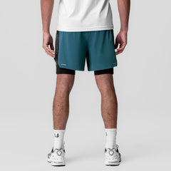 0953. Aerotex™ Hybrid Liner Short - Storm/Black
