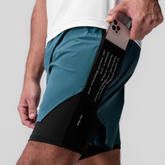 0953. Aerotex™ Hybrid Liner Short - Storm/Black