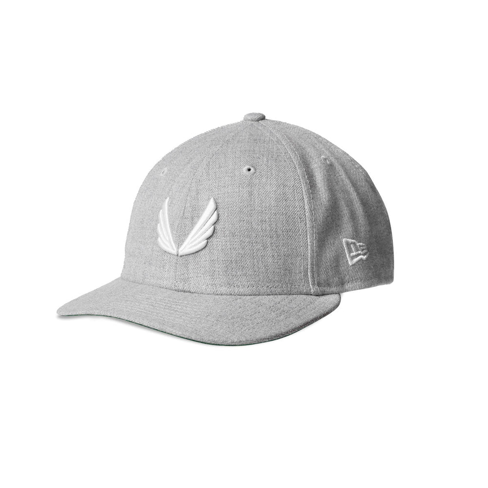 New Era® 59Fifty® Low Profile Hat - Heather Grey/White "Wings"