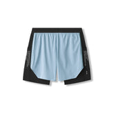 0953. Aerotex™ Hybrid Liner Short - Light Sky/Black