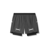 0951. Aerotex™ 4" High Split Liner Short - Space Grey