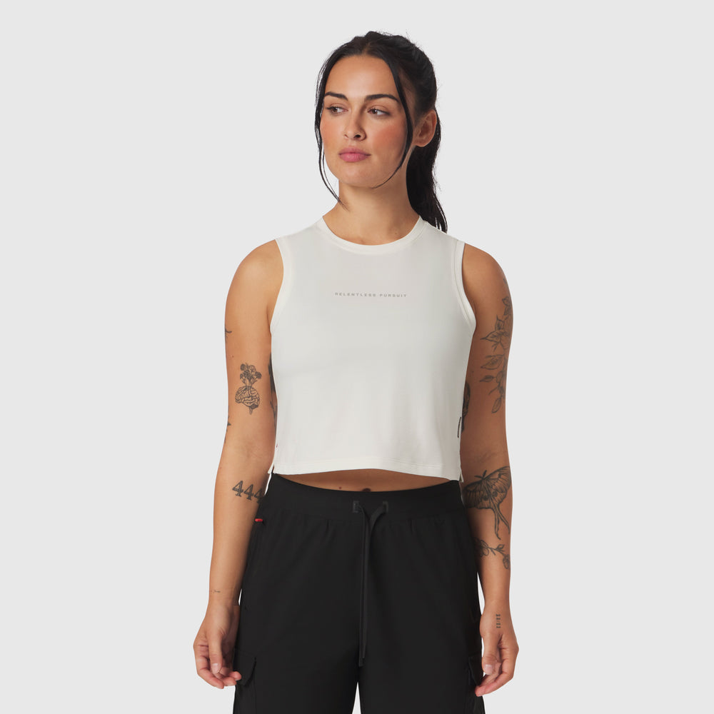 W020. AeroSilver® Tank Top - Ivory Cream "RP"