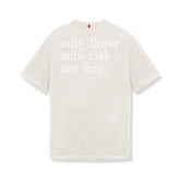 0797. Tech Essential™ Relaxed Tee - Stone/White "OTWR"