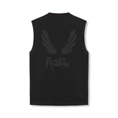 0807. Tech Essential™ Relaxed Cutoff - Black/Black "Brush Wings/ASRV"