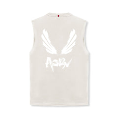 0807. Tech Essential™ Relaxed Cutoff - Stone/White "Brush Wings/ASRV"