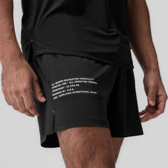 0942. Aerotex™ 5" Training Short - Black