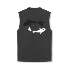 0807. Tech Essential™ Relaxed Cutoff - Space Grey "Koi"