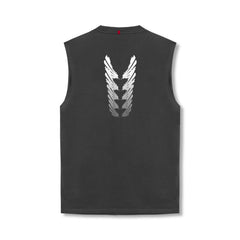 0807. Tech Essential™ Relaxed Cutoff - Space Grey "Brush Stroke"