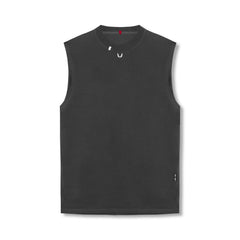 0807. Tech Essential™ Relaxed Cutoff - Space Grey/White "OTWR"