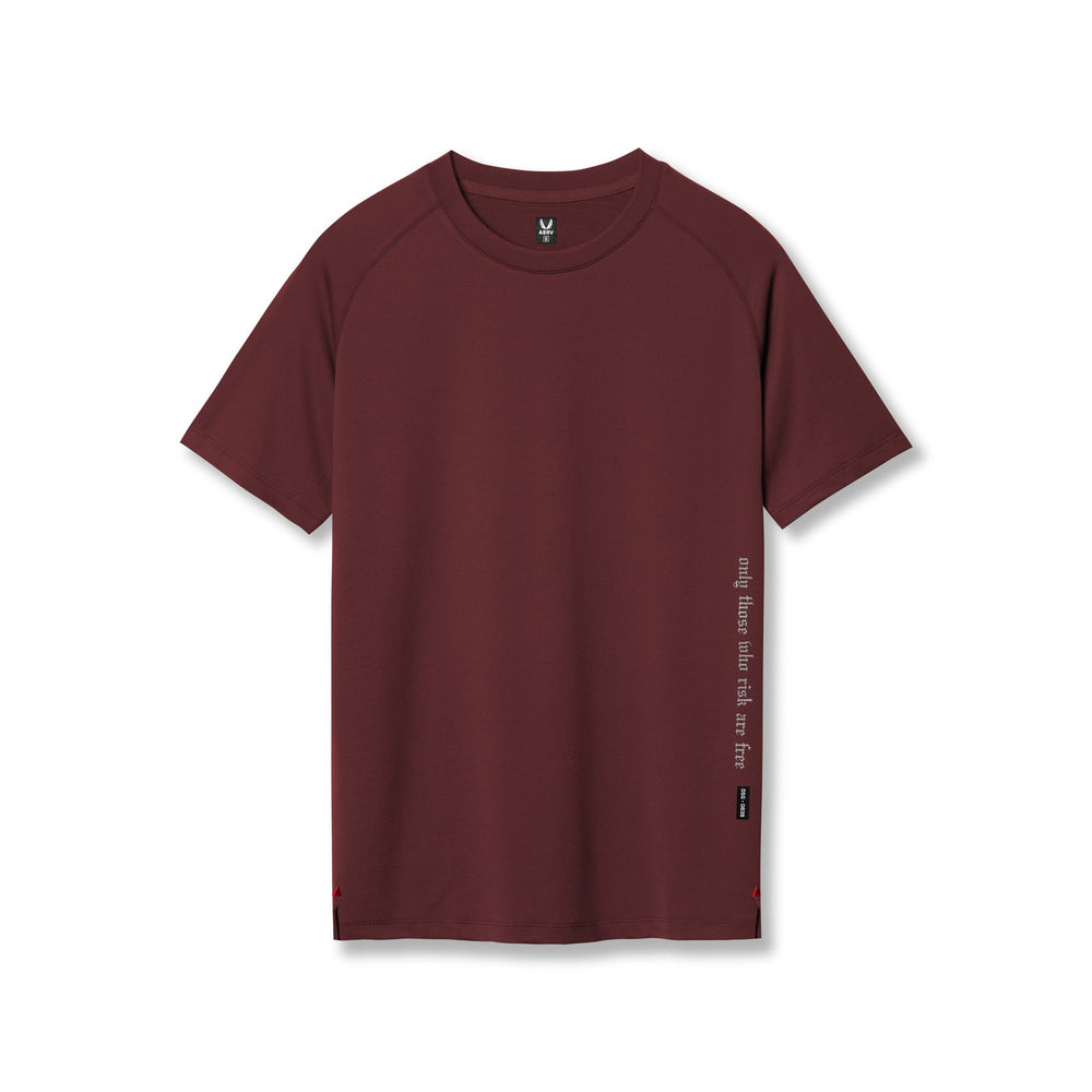 0839. 3D-Lite® 2.0 Lycra® Fitted Tee - Crimson "OTWR"