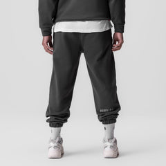 0655. Tech-Terry™ Oversized Sweats - Space Grey "Emblem"