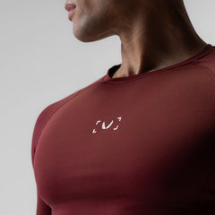 1027. WarpFlexx-Lite® Half-Sleeve Baselayer - Crimson