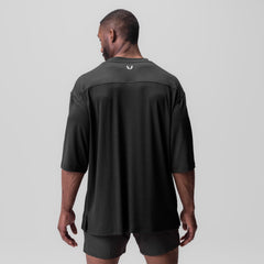 0841. 3D-Lite® 2.0 3/4-Sleeve Oversized Tee - Black "OTWR"