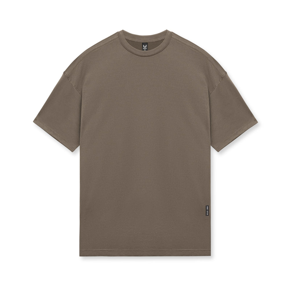 0715. Core Mesh Oversized Tee - Deep Taupe